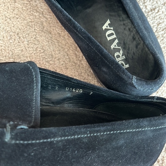 Prada Black Suede Slipper Loafers - Picture 6 of 13